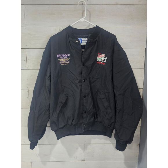 Vintage Kyle Petty Brickyard Mello Yellow Bomber Jacket 2XL - Picture 2 of 6